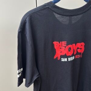 COLLECTOR THE BOYS COMIC CON San Diego 2024 Black T-Shirt NWOT American Apparel
